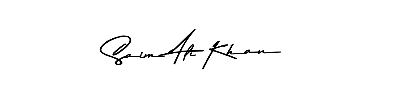 Also You can easily find your signature by using the search form. We will create Saim Ali Khan name handwritten signature images for you free of cost using Asem Kandis PERSONAL USE sign style. Saim Ali Khan signature style 9 images and pictures png