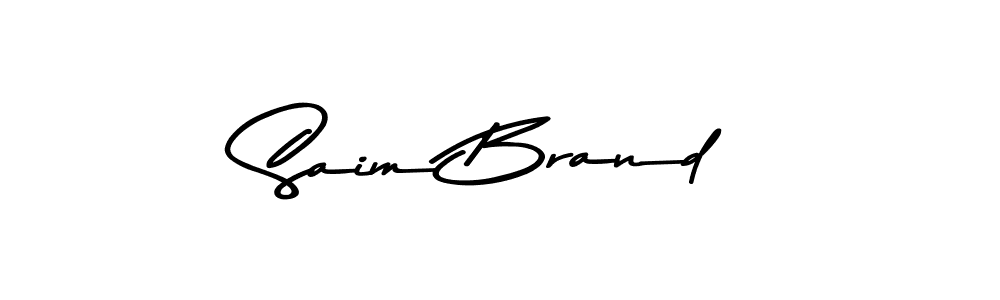 This is the best signature style for the Saim Brand name. Also you like these signature font (Asem Kandis PERSONAL USE). Mix name signature. Saim Brand signature style 9 images and pictures png