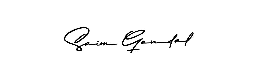 The best way (Asem Kandis PERSONAL USE) to make a short signature is to pick only two or three words in your name. The name Saim Gondal include a total of six letters. For converting this name. Saim Gondal signature style 9 images and pictures png