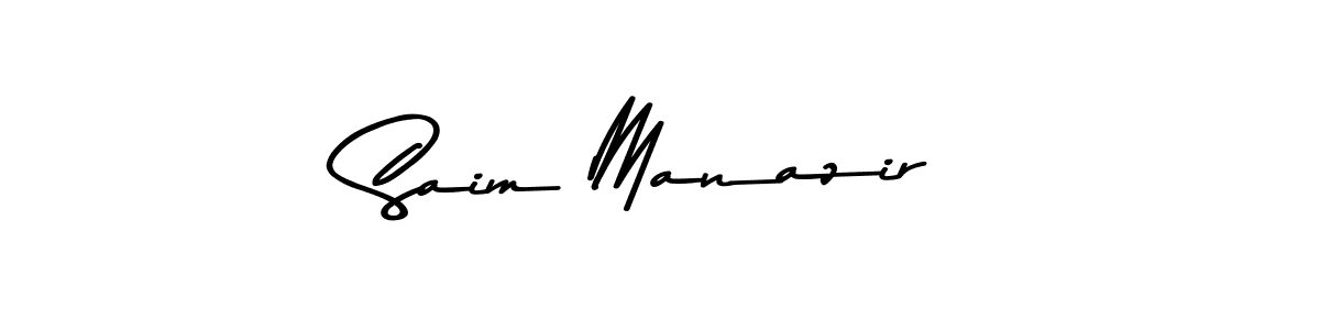 Make a short Saim Manazir signature style. Manage your documents anywhere anytime using Asem Kandis PERSONAL USE. Create and add eSignatures, submit forms, share and send files easily. Saim Manazir signature style 9 images and pictures png