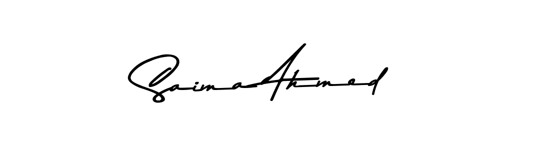 How to make Saima Ahmed signature? Asem Kandis PERSONAL USE is a professional autograph style. Create handwritten signature for Saima Ahmed name. Saima Ahmed signature style 9 images and pictures png