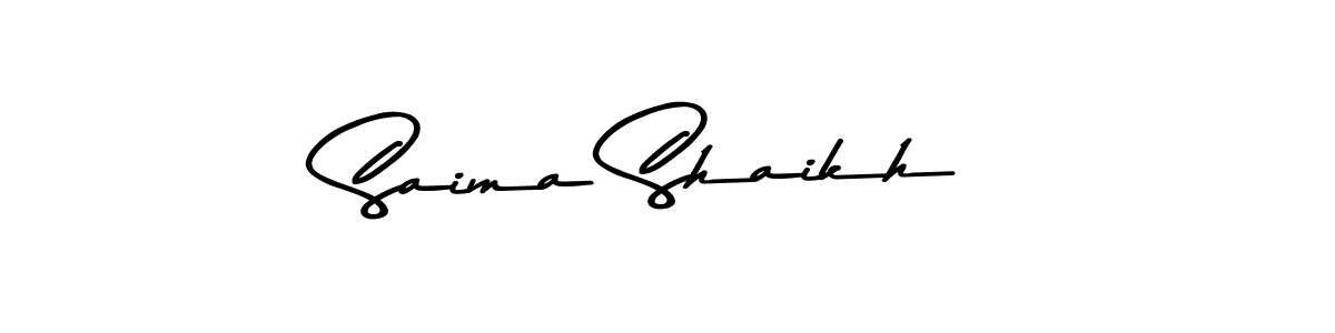 Also You can easily find your signature by using the search form. We will create Saima Shaikh name handwritten signature images for you free of cost using Asem Kandis PERSONAL USE sign style. Saima Shaikh signature style 9 images and pictures png