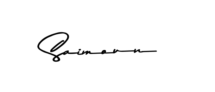 Saimoun stylish signature style. Best Handwritten Sign (Asem Kandis PERSONAL USE) for my name. Handwritten Signature Collection Ideas for my name Saimoun. Saimoun signature style 9 images and pictures png