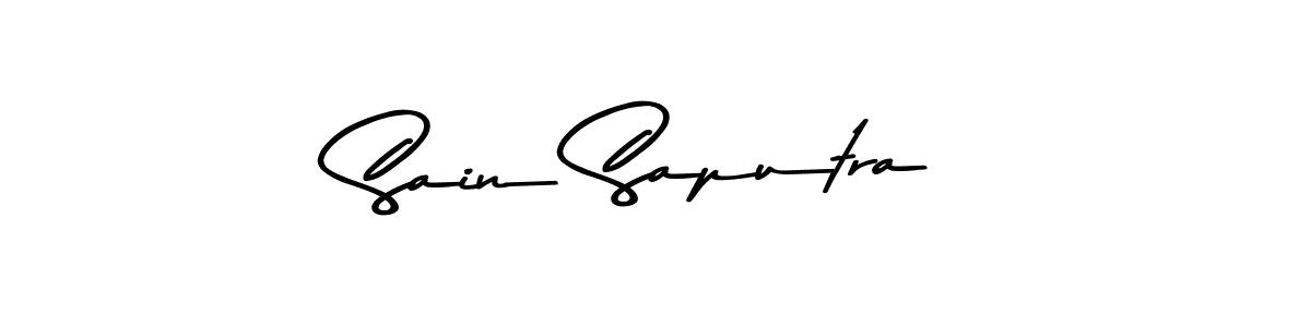 Make a beautiful signature design for name Sain Saputra. With this signature (Asem Kandis PERSONAL USE) style, you can create a handwritten signature for free. Sain Saputra signature style 9 images and pictures png
