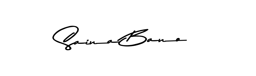 Use a signature maker to create a handwritten signature online. With this signature software, you can design (Asem Kandis PERSONAL USE) your own signature for name Saina Bano. Saina Bano signature style 9 images and pictures png