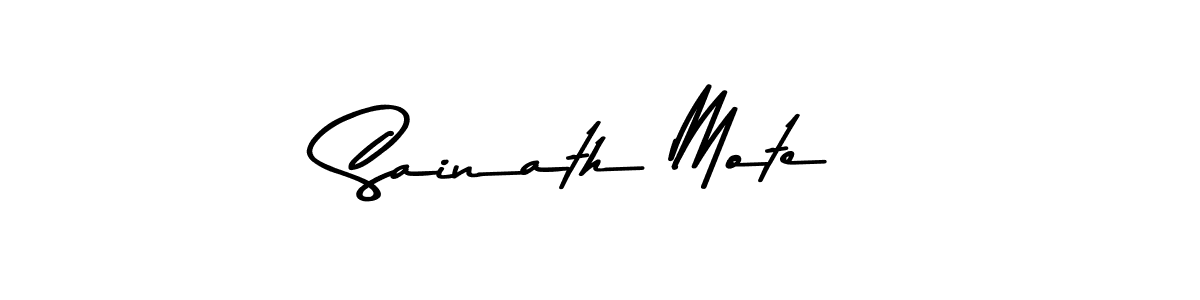 Design your own signature with our free online signature maker. With this signature software, you can create a handwritten (Asem Kandis PERSONAL USE) signature for name Sainath Mote. Sainath Mote signature style 9 images and pictures png