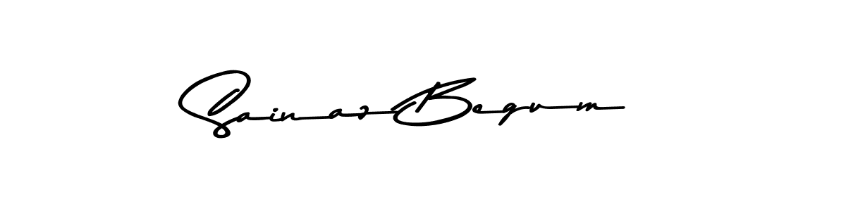 Design your own signature with our free online signature maker. With this signature software, you can create a handwritten (Asem Kandis PERSONAL USE) signature for name Sainaz Begum. Sainaz Begum signature style 9 images and pictures png