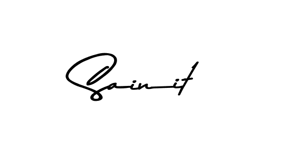 Make a beautiful signature design for name Sainit. With this signature (Asem Kandis PERSONAL USE) style, you can create a handwritten signature for free. Sainit signature style 9 images and pictures png