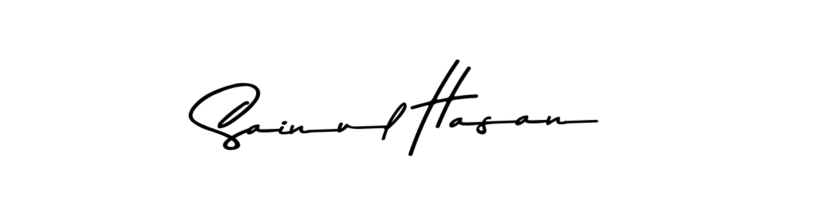 Create a beautiful signature design for name Sainul Hasan. With this signature (Asem Kandis PERSONAL USE) fonts, you can make a handwritten signature for free. Sainul Hasan signature style 9 images and pictures png