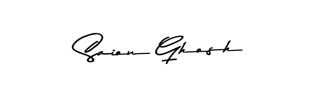 Saion Ghosh stylish signature style. Best Handwritten Sign (Asem Kandis PERSONAL USE) for my name. Handwritten Signature Collection Ideas for my name Saion Ghosh. Saion Ghosh signature style 9 images and pictures png