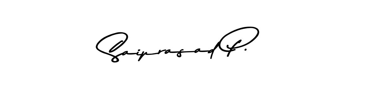 This is the best signature style for the Saiprasad P. name. Also you like these signature font (Asem Kandis PERSONAL USE). Mix name signature. Saiprasad P. signature style 9 images and pictures png