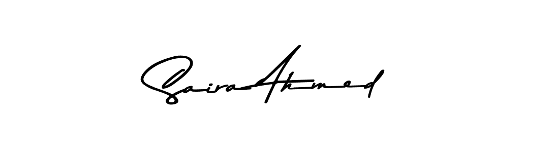 The best way (Asem Kandis PERSONAL USE) to make a short signature is to pick only two or three words in your name. The name Saira Ahmed include a total of six letters. For converting this name. Saira Ahmed signature style 9 images and pictures png