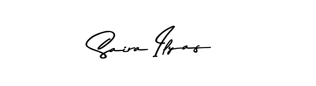 Design your own signature with our free online signature maker. With this signature software, you can create a handwritten (Asem Kandis PERSONAL USE) signature for name Saira Ilyas. Saira Ilyas signature style 9 images and pictures png