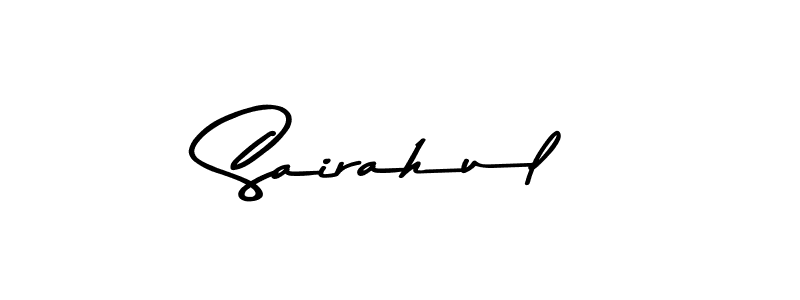 How to make Sairahul name signature. Use Asem Kandis PERSONAL USE style for creating short signs online. This is the latest handwritten sign. Sairahul signature style 9 images and pictures png