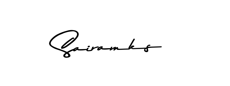 You should practise on your own different ways (Asem Kandis PERSONAL USE) to write your name (Sairamks) in signature. don't let someone else do it for you. Sairamks signature style 9 images and pictures png