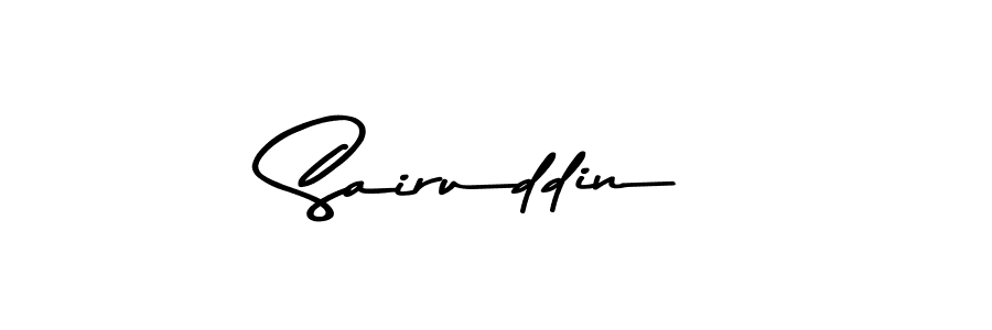 Create a beautiful signature design for name Sairuddin. With this signature (Asem Kandis PERSONAL USE) fonts, you can make a handwritten signature for free. Sairuddin signature style 9 images and pictures png
