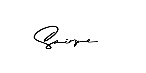Create a beautiful signature design for name Sairye. With this signature (Asem Kandis PERSONAL USE) fonts, you can make a handwritten signature for free. Sairye signature style 9 images and pictures png