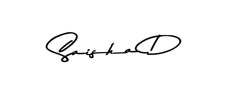 Saisha D stylish signature style. Best Handwritten Sign (Asem Kandis PERSONAL USE) for my name. Handwritten Signature Collection Ideas for my name Saisha D. Saisha D signature style 9 images and pictures png