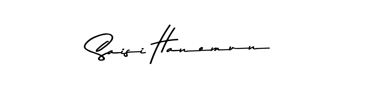 Design your own signature with our free online signature maker. With this signature software, you can create a handwritten (Asem Kandis PERSONAL USE) signature for name Saisi Hanemun. Saisi Hanemun signature style 9 images and pictures png