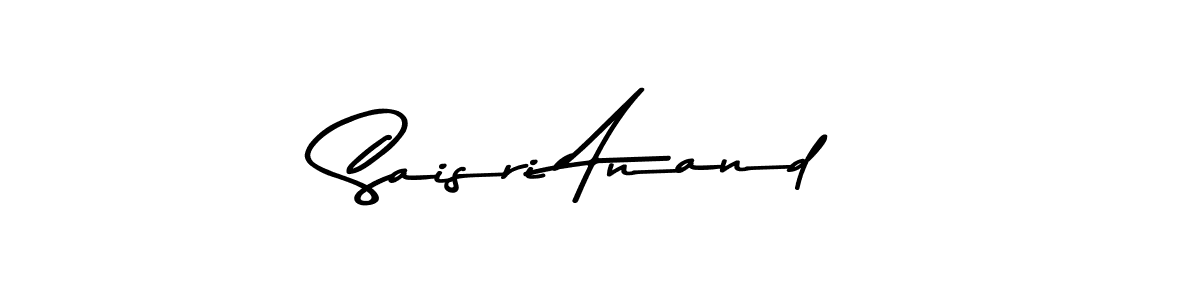 You should practise on your own different ways (Asem Kandis PERSONAL USE) to write your name (Saisri Anand) in signature. don't let someone else do it for you. Saisri Anand signature style 9 images and pictures png