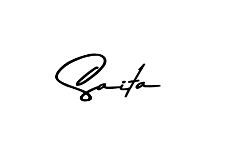 Make a beautiful signature design for name Saita. Use this online signature maker to create a handwritten signature for free. Saita signature style 9 images and pictures png