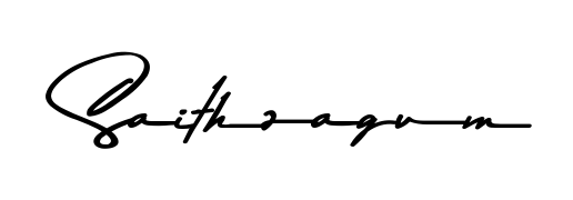 A timeless handwritten aesthetic for Saithzagum. The Asem Kandis PERSONAL USE font gives your signature a handcrafted feel with natural curves. Saithzagum signature style 9 images and pictures png