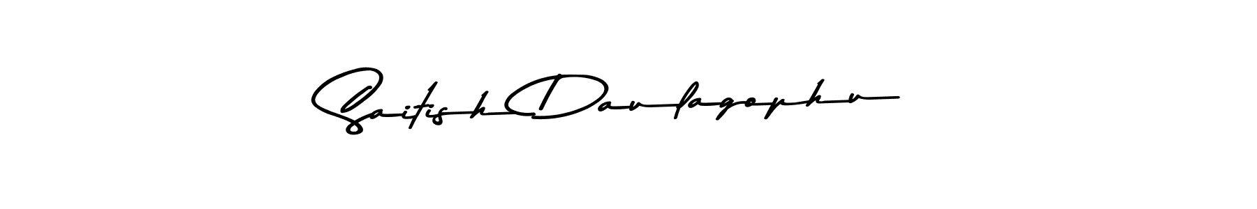if you are searching for the best signature style for your name Saitish Daulagophu. so please give up your signature search. here we have designed multiple signature styles  using Asem Kandis PERSONAL USE. Saitish Daulagophu signature style 9 images and pictures png