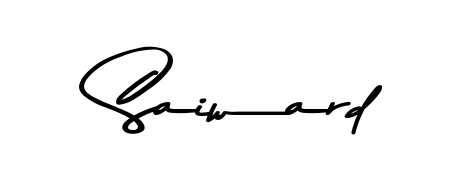 Designed for modern professionals: Saiward name signature crafted with Asem Kandis PERSONAL USE script. Ready for digital PDF workflows. Saiward signature style 9 images and pictures png
