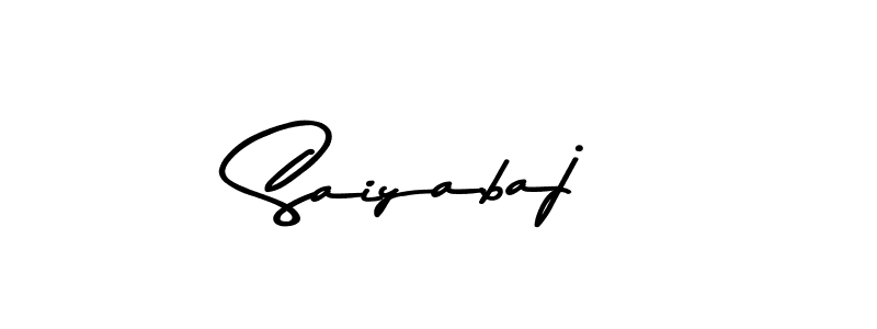 Create a beautiful signature design for name Saiyabaj. With this signature (Asem Kandis PERSONAL USE) fonts, you can make a handwritten signature for free. Saiyabaj signature style 9 images and pictures png