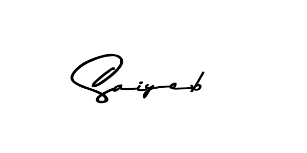 How to make Saiyeb name signature. Use Asem Kandis PERSONAL USE style for creating short signs online. This is the latest handwritten sign. Saiyeb signature style 9 images and pictures png