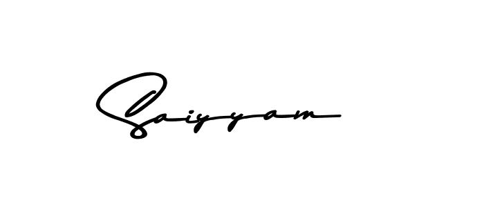 Design your own signature with our free online signature maker. With this signature software, you can create a handwritten (Asem Kandis PERSONAL USE) signature for name Saiyyam. Saiyyam signature style 9 images and pictures png