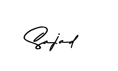 Design your own signature with our free online signature maker. With this signature software, you can create a handwritten (Asem Kandis PERSONAL USE) signature for name Sajad. Sajad signature style 9 images and pictures png