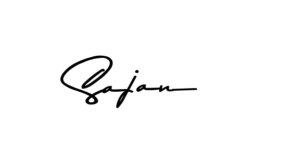 Create a beautiful signature design for name Sajan . With this signature (Asem Kandis PERSONAL USE) fonts, you can make a handwritten signature for free. Sajan  signature style 9 images and pictures png