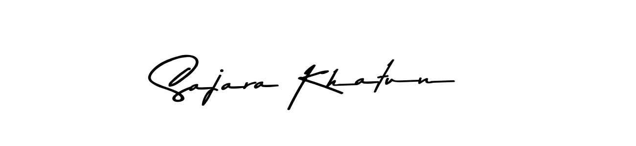 How to make Sajara Khatun name signature. Use Asem Kandis PERSONAL USE style for creating short signs online. This is the latest handwritten sign. Sajara Khatun signature style 9 images and pictures png