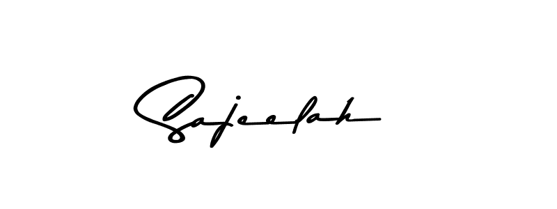 Make a beautiful signature design for name Sajeelah. With this signature (Asem Kandis PERSONAL USE) style, you can create a handwritten signature for free. Sajeelah signature style 9 images and pictures png