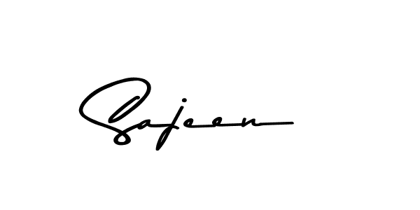 Design your own signature with our free online signature maker. With this signature software, you can create a handwritten (Asem Kandis PERSONAL USE) signature for name Sajeen. Sajeen signature style 9 images and pictures png