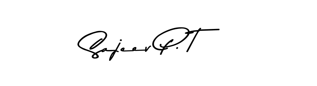 Asem Kandis PERSONAL USE is a professional signature style that is perfect for those who want to add a touch of class to their signature. It is also a great choice for those who want to make their signature more unique. Get Sajeev P. T name to fancy signature for free. Sajeev P. T signature style 9 images and pictures png