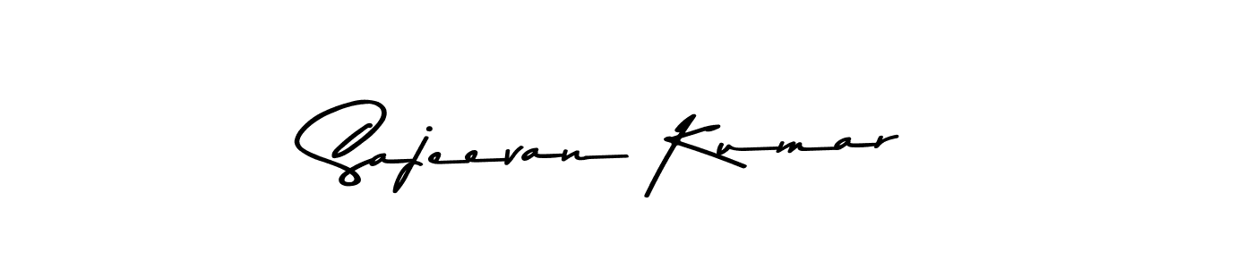 Asem Kandis PERSONAL USE is a professional signature style that is perfect for those who want to add a touch of class to their signature. It is also a great choice for those who want to make their signature more unique. Get Sajeevan Kumar name to fancy signature for free. Sajeevan Kumar signature style 9 images and pictures png