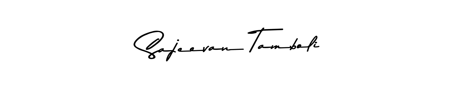 Also we have Sajeevan Tamboli name is the best signature style. Create professional handwritten signature collection using Asem Kandis PERSONAL USE autograph style. Sajeevan Tamboli signature style 9 images and pictures png
