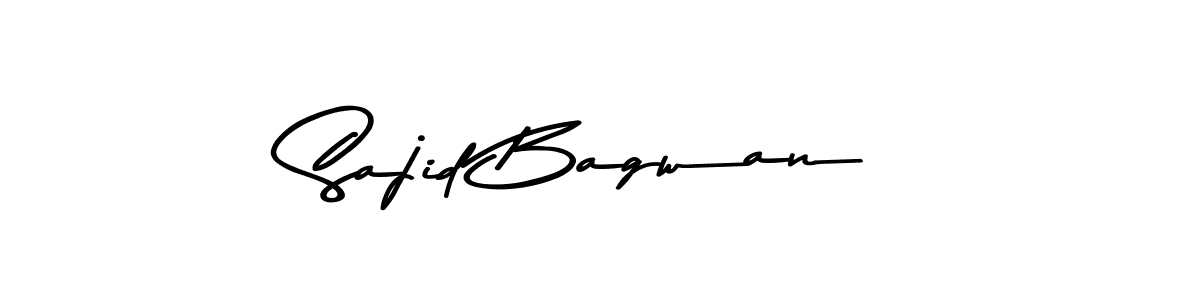 Use a signature maker to create a handwritten signature online. With this signature software, you can design (Asem Kandis PERSONAL USE) your own signature for name Sajid Bagwan. Sajid Bagwan signature style 9 images and pictures png