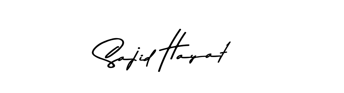 Make a beautiful signature design for name Sajid Hayat. Use this online signature maker to create a handwritten signature for free. Sajid Hayat signature style 9 images and pictures png