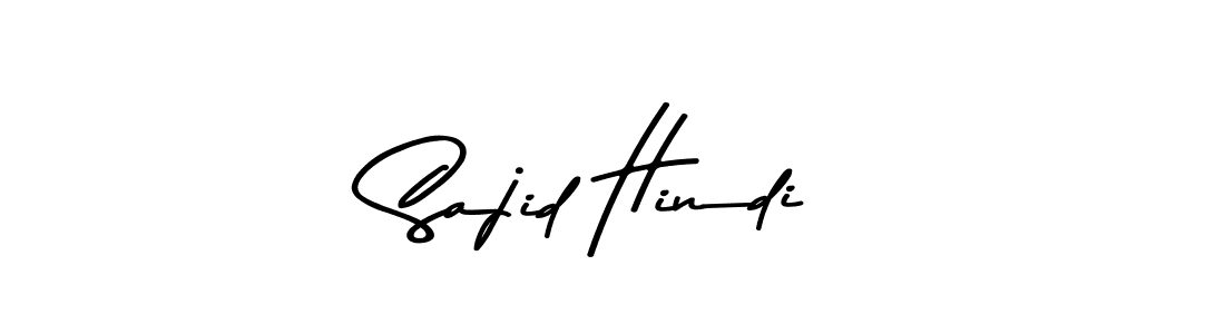 Create a beautiful signature design for name Sajid Hindi. With this signature (Asem Kandis PERSONAL USE) fonts, you can make a handwritten signature for free. Sajid Hindi signature style 9 images and pictures png
