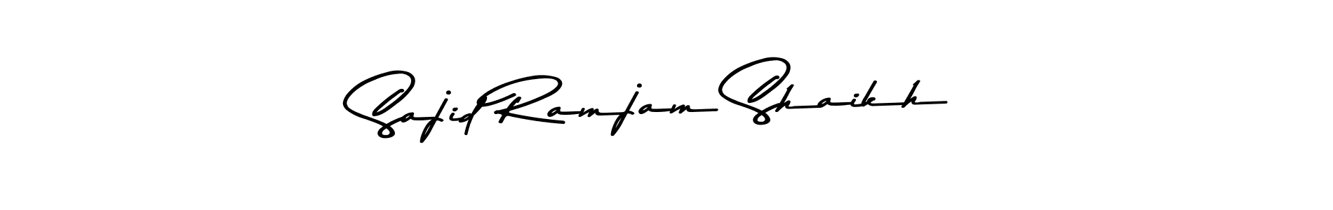 Also You can easily find your signature by using the search form. We will create Sajid Ramjam Shaikh name handwritten signature images for you free of cost using Asem Kandis PERSONAL USE sign style. Sajid Ramjam Shaikh signature style 9 images and pictures png