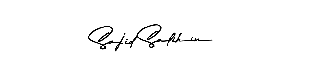 Design your own signature with our free online signature maker. With this signature software, you can create a handwritten (Asem Kandis PERSONAL USE) signature for name Sajid Salihin. Sajid Salihin signature style 9 images and pictures png