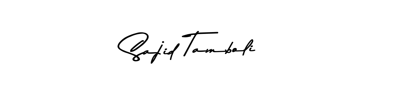 Sajid Tamboli stylish signature style. Best Handwritten Sign (Asem Kandis PERSONAL USE) for my name. Handwritten Signature Collection Ideas for my name Sajid Tamboli. Sajid Tamboli signature style 9 images and pictures png