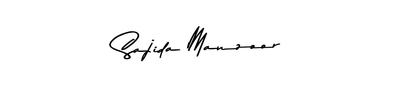 Make a beautiful signature design for name Sajida Manzoor. With this signature (Asem Kandis PERSONAL USE) style, you can create a handwritten signature for free. Sajida Manzoor signature style 9 images and pictures png
