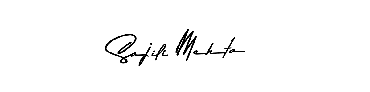 You can use this online signature creator to create a handwritten signature for the name Sajili Mehta. This is the best online autograph maker. Sajili Mehta signature style 9 images and pictures png