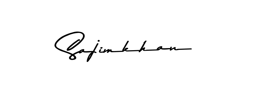 Also You can easily find your signature by using the search form. We will create Sajimkhan name handwritten signature images for you free of cost using Asem Kandis PERSONAL USE sign style. Sajimkhan signature style 9 images and pictures png