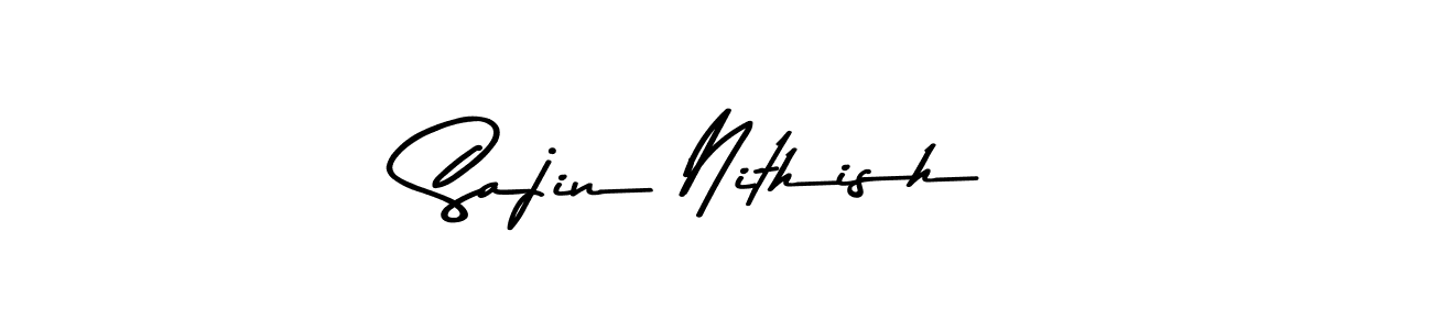 Also we have Sajin Nithish name is the best signature style. Create professional handwritten signature collection using Asem Kandis PERSONAL USE autograph style. Sajin Nithish signature style 9 images and pictures png