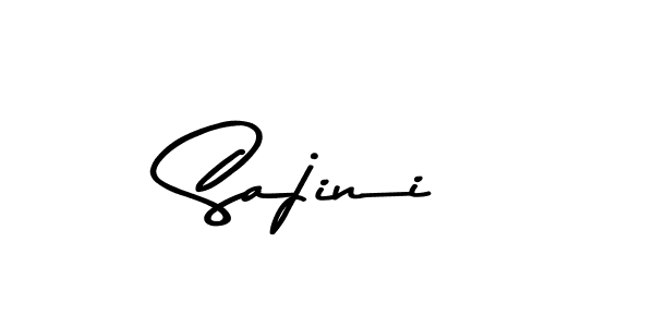 How to make Sajini name signature. Use Asem Kandis PERSONAL USE style for creating short signs online. This is the latest handwritten sign. Sajini signature style 9 images and pictures png